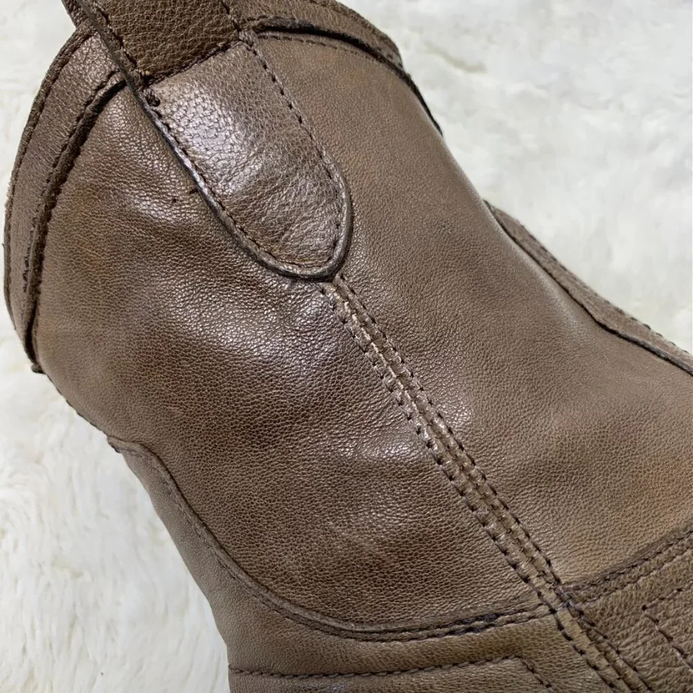 Frye 77032 Women's Light Brown Leather Carson Shortie Boots Size 6 1/2 - Picture 3 of 16